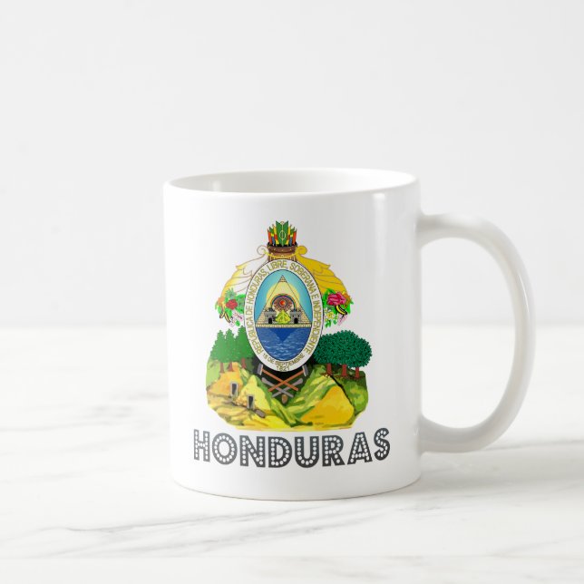 Taza De Café Escudo de armas de Honduras (Derecha)