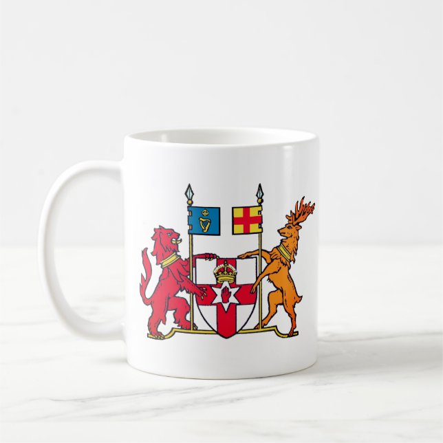 Taza De Café Escudo de armas de Irlanda del Norte Café Mug (Izquierda)