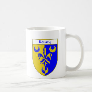 Taza De Café Escudo de armas de Kenny/escudo de la familia