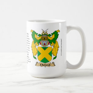 Taza De Café Escudo de armas de la familia de Dowd
