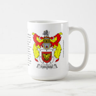 Taza De Café Escudo de armas de la familia de Fairchild