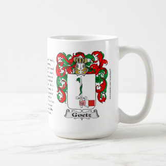 Taza De Café Escudo de armas de la familia de Goetz