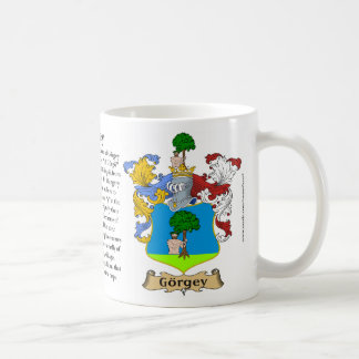 Taza De Café Escudo de armas de la familia de Görgõy