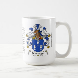 Taza De Café Escudo de armas de la familia de Kruger