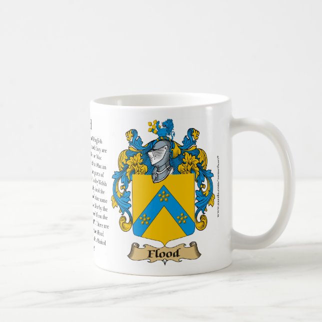 Taza De Café Escudo de armas de la familia de la inundación (Derecha)