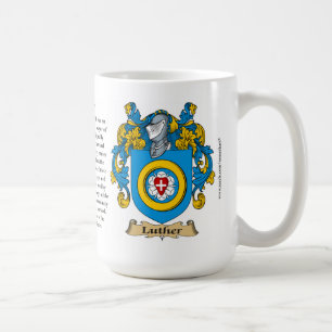 Taza De Café Escudo de armas de la familia de Luther