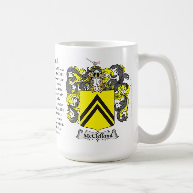 Taza De Café Escudo de armas de la familia de McClelland (Derecha)