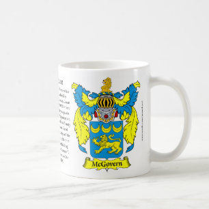 Taza De Café Escudo de armas de la familia de McGovern