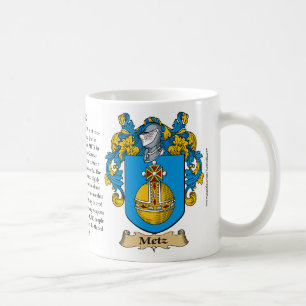 Taza De Café Escudo de armas de la familia de Metz (escudo)