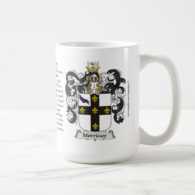 Taza De Café Escudo de armas de la familia de Morrissey (Derecha)