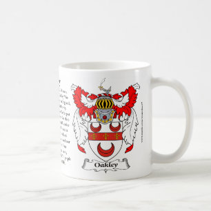 Taza De Café Escudo de armas de la familia de Oakley