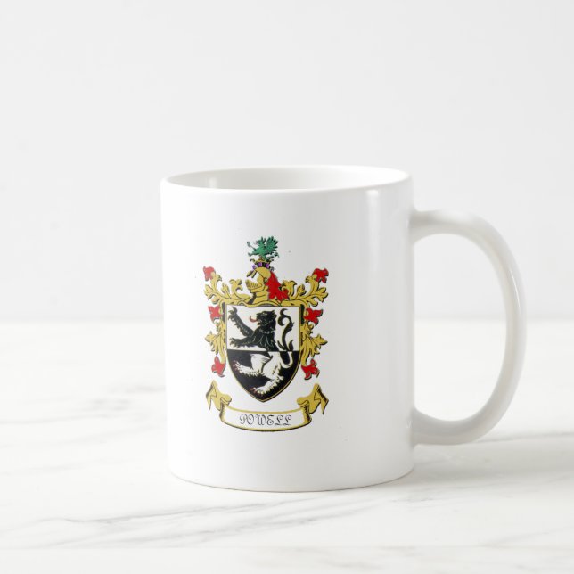Taza De Café Escudo de armas de la familia de Powell (Derecha)