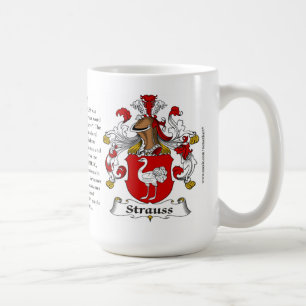 Taza De Café Escudo de armas de la familia de Strauss