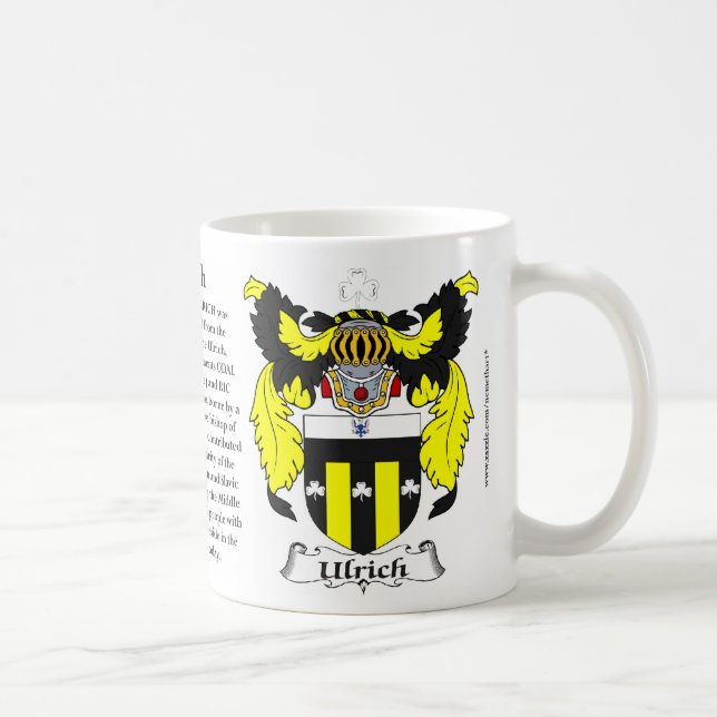 Taza De Café Escudo de armas de la familia de Ulrich (Derecha)