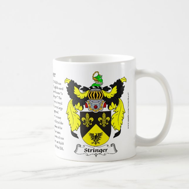 Taza De Café Escudo de armas de la familia del larguero (Derecha)