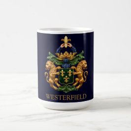 Taza De Café Escudo de Armas de la Familia Holandesa Westerfiel