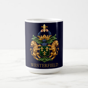 Taza De Café Escudo de Armas de la Familia Holandesa Westerfiel