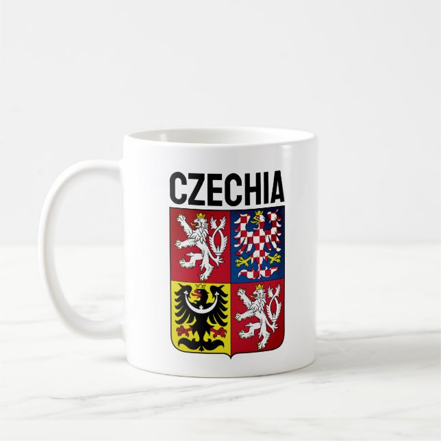 Taza De Café Escudo de armas de la República Checa (Izquierda)