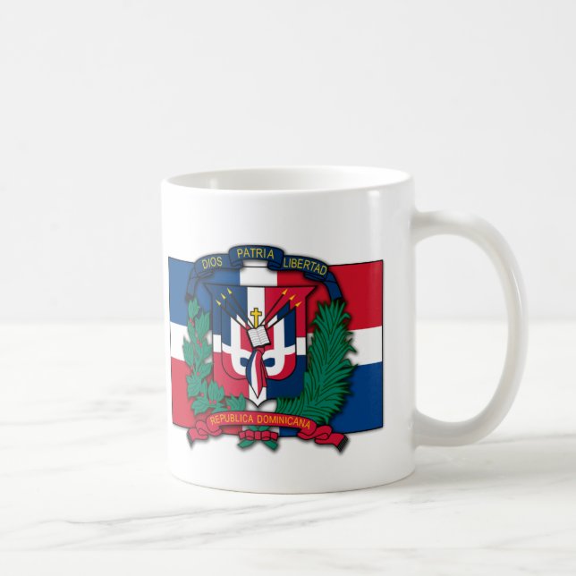 Taza De Café Escudo de armas de la República Dominicana (Derecha)