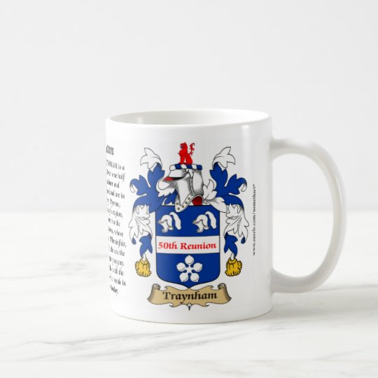 Taza De Café Escudo de armas de la reunión de Traynham 50.o