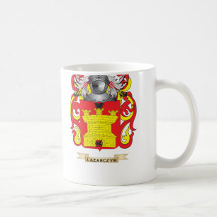 Taza De Café Escudo de armas de Lazarczyk (escudo de la