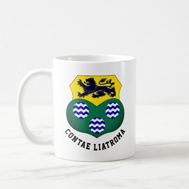 Taza De Café Escudo de armas de Leitrim, Irlanda (Izquierda)