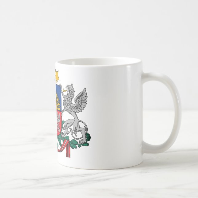 Taza De Café Escudo de armas de Letonia (Derecha)