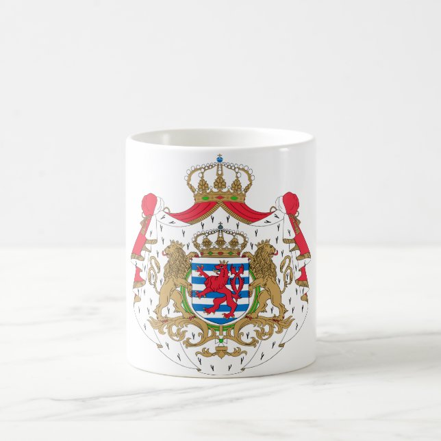 Taza De Café Escudo de armas de Luxemburgo (Centro)