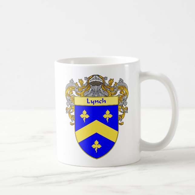 Taza De Café Escudo de armas de Lynch (cubierto) (Derecha)