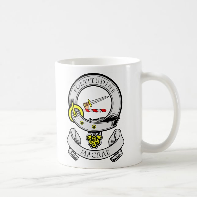 Taza De Café Escudo de armas de MACRAE (Derecha)