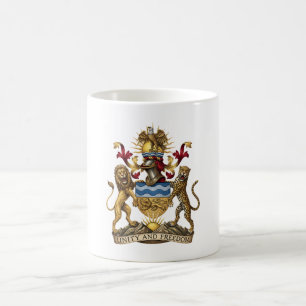 Taza De Café Escudo de armas de Malawi símbolo de la bandera de