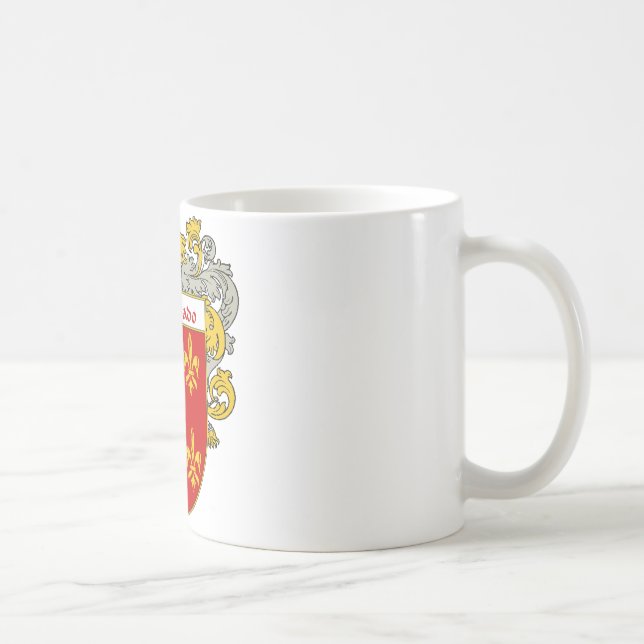 Taza De Café Escudo de armas de Maldonado/escudo de la familia (Derecha)