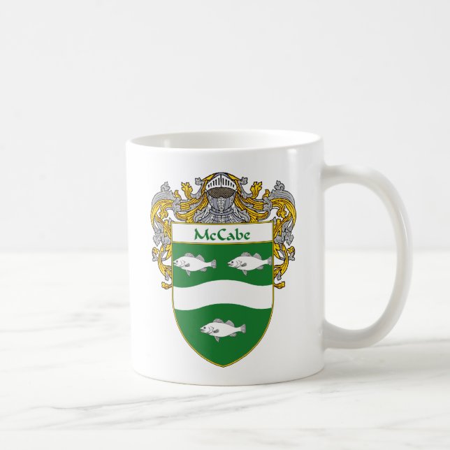 Taza De Café Escudo de armas de McCabe (cubierto) (Derecha)