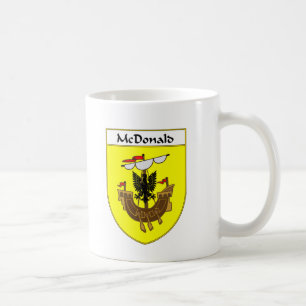 Taza De Café Escudo de armas de McDonald/escudo de la familia
