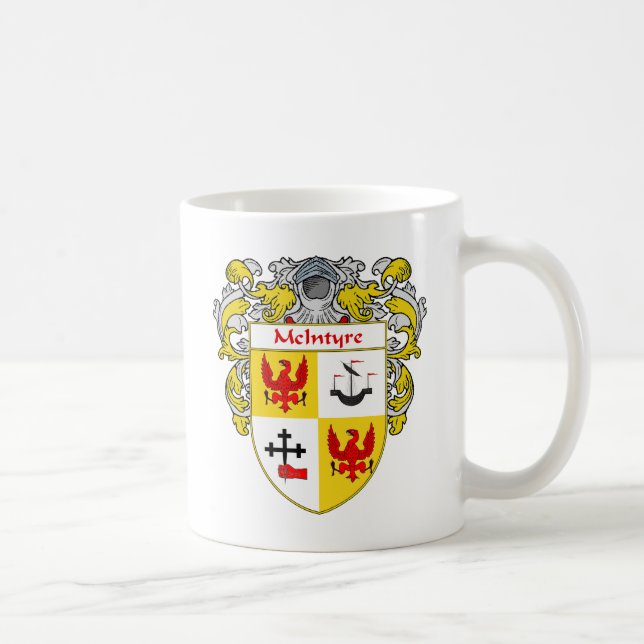 Taza De Café Escudo de armas de McIntyre (cubierto) (Derecha)