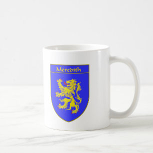 Taza De Café Escudo de armas de Meredith/escudo de la familia