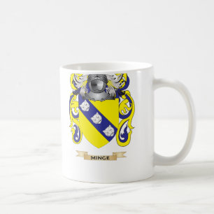 Taza De Café Escudo de armas de Minge (escudo de la familia)