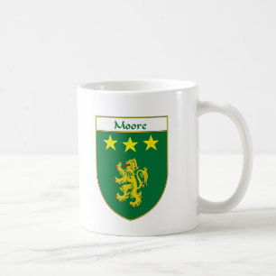 Taza De Café Escudo de armas de Moore/escudo de la familia