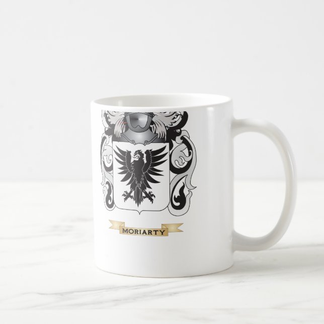 Taza De Café Escudo de armas de Moriarty (escudo de la familia) (Derecha)