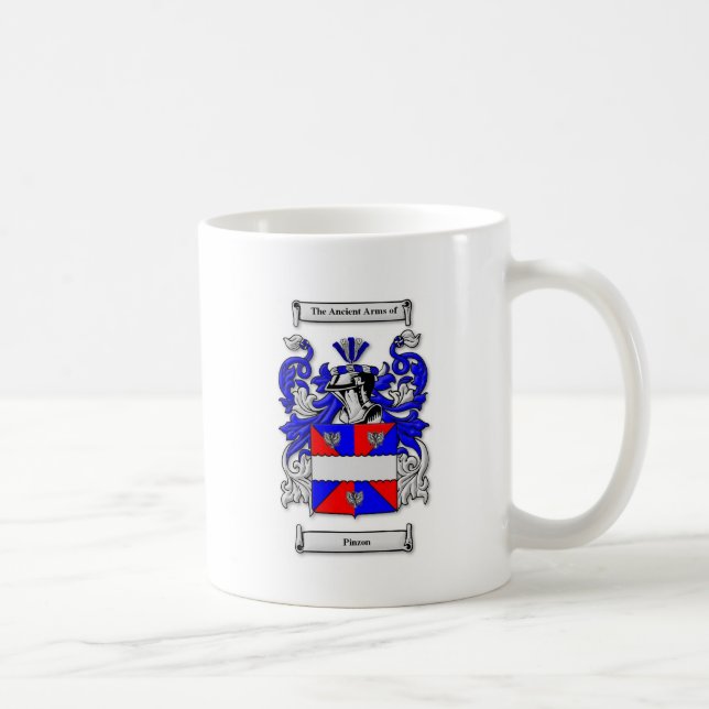 Taza De Café Escudo de armas de Pinzon (Derecha)