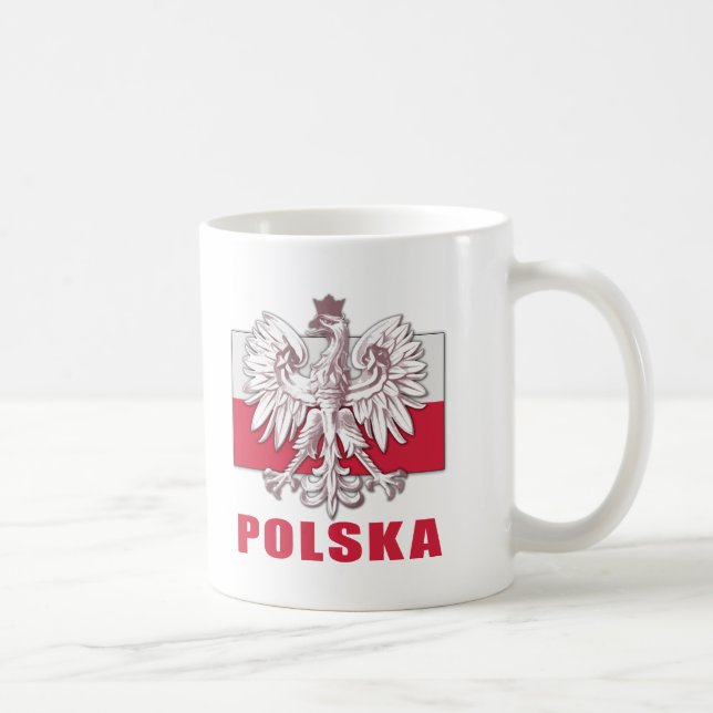 Taza De Café Escudo de armas de Polonia Polska (Derecha)