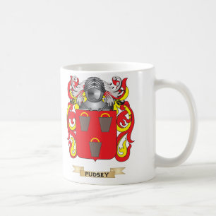 Taza De Café Escudo de armas de Pudsey (escudo de la familia)