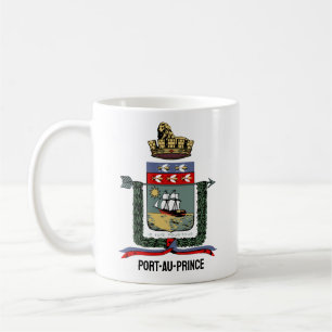 Taza De Café Escudo de armas de Puerto Príncipe, HAITÍ