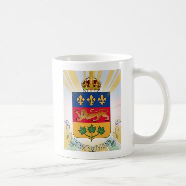 Taza De Café Escudo de armas de Quebec (Derecha)