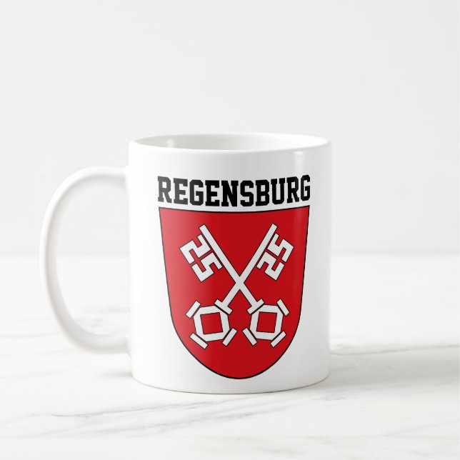 Taza De Café Escudo de armas de Regensburg (Alemania) (Izquierda)