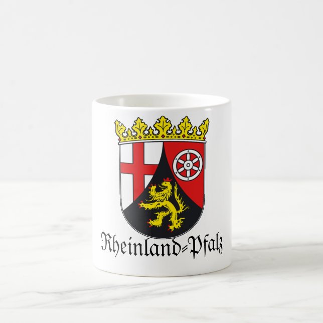 Taza De Café Escudo de armas de Renania-Palatinado Wappen (Centro)