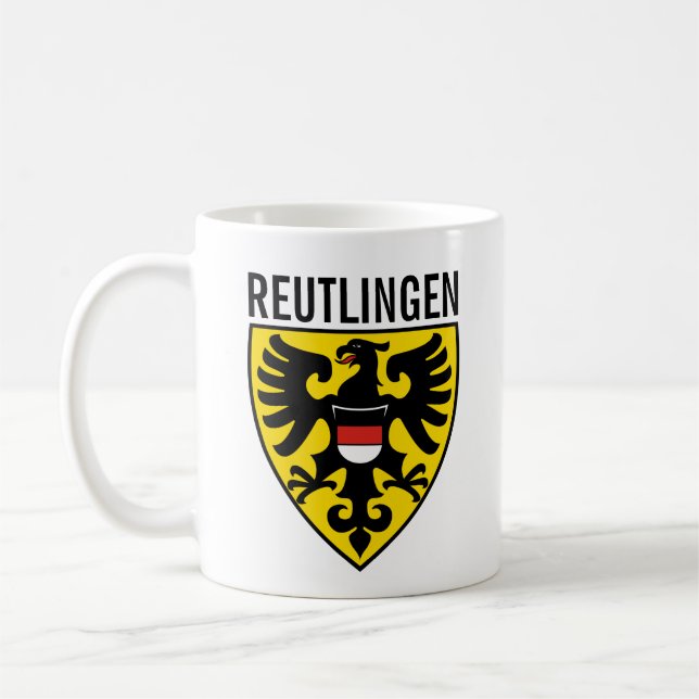 Taza De Café Escudo de armas de Reutlingen, Alemania (Izquierda)