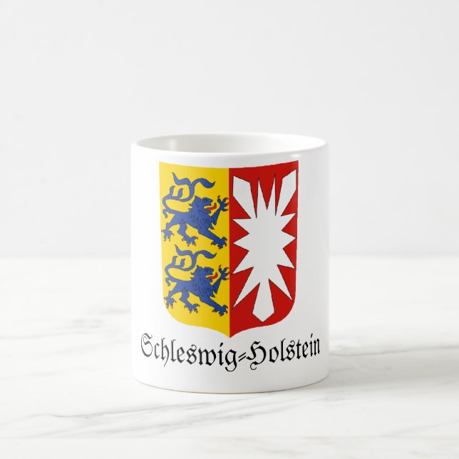 Taza De Café Escudo de armas de Schleswig-Holstein Wappen (Centro)
