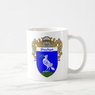 Taza De Café Escudo de armas de Sheehan (cubierto)