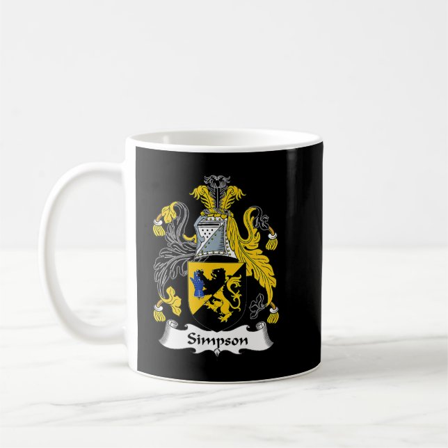 Taza De Café Escudo de armas de Simpson  (Izquierda)